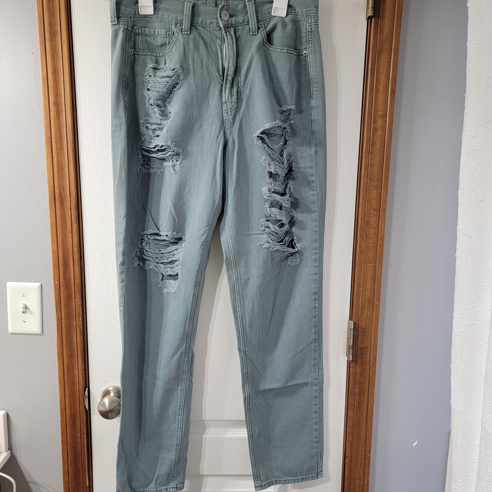American Eagle Outfitters Distressed Blue Jeans Women's Size 12